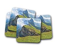 4 Set - Italian Dolomites Coaster - Mountain Italy Alps Climbing #8983