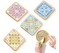 4 Set Mosaic Coaster Kit for Adults and Beginners, Complete Glass Tile Craft Set with Tools, DIY Creative Gift for Women, Seniors, Groups, Back to School Gifts for Teachers