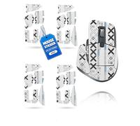 4 Set Mouse Anti-slip Grip Tape Fit for Logitech MX Master 3S,toergy Sweat Resistant,Easy to Use,Self-Adhesive Design,Elastics Refined Side Stickers,Professional Mice Upgrade Kit,Black Printed Pattern