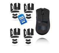 4 Set Mouse Anti-slip Grip Tape Fit for Razer DeathAdder V5 Pro,toergy Sweat Resistant,Easy Use,Self-Adhesive Design,Elastics Refined Side Stickers,Professional Mice Upgrade Kit,Black Printed Pattern