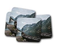 4 Set - Old Viking Longship Coaster - Ship Boat Norway Scandinavian #16288