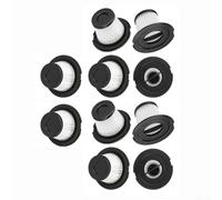 4 Set Replacement Filters For Moosoo K17 Cordless Vacuum Dust Bin Filters With Strainer Screen Includes 4 HEPA Filters, 4 Strainer Screens & Cleaning Brush(B)