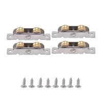 4 Set Sliding Patio Door Rollers Replacement Sliding Door Roller Assembly 88 Type Bearing for Home and Office (Double Copper Concave Wheel)