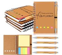 4 Set Thank You for Being Awesome Notebooks with Ballpoint Pens Gifts Motivational Notepad Pen Inspirational Appreciation Gifts for Employee Coworker Teacher Graduation End of Term Student Gift