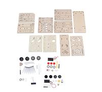 4 Sets 3D Wooden Puzzle, Kids DIY Toy Set, Wooden Plane Helicopter Excavator Racing Car Kit, Educational STEM Building Toy for Boys Girls Age 6 14, Composite Wood Material Without