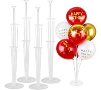 4 Sets Balloon Stand Kit For Table, Reusable Balloon Sticks with Base for Birthday Graduation Party Decorations Wedding