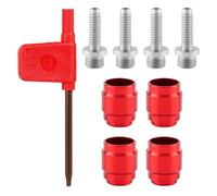 4 Sets Bike Oil Olive Insert Kit Hydraulic Disc Brakes,Includes T8 Spanner, Tool, and Quick Install Fittings for Bicycle Brake Lines