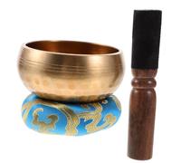 4 Sets Buddha Hall Copper Bowl Sound Bowls Buddha Chanting Bowl Crystal Singing Bowls Yoga Singing Bow Multi-function Meditation Bowl Exquisite Singing Bowl Wood Manual Nepal