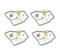 4 Sets Carburetor Repair Kit Chamber Gasket Vacuum Diaphragm Float Compatible With Honda VF500F Interceptor 1984 1985 1986 VF 500 F(4 Sets A)