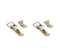 4 Sets Carriage Truck Door Hasp Hold Down Latch Spcc Golden A16 | High Strength, Labor Saving, Easy Installation, Carriage and Truck Use, Useful Draw Latch Clip