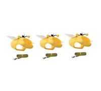 4 Sets Cat Leash Pet Traction Strap Skin Tape for Clothes Escape Proof Cat Harness Kitten Harness and Leash Bunny Backpa (Yellow 38X30CMx3pcs)
