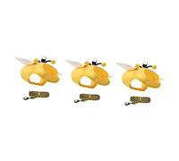 4 Sets Cat Leash Pet Traction Strap Skin Tape for Clothes Escape Proof Cat Harness Kitten Harness and Leash Bunny Backpa (Yellow 52X38CMx3pcs)