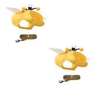 4 Sets Cat Leash Pet Traction Strap Skin Tape for Clothes Escape Proof Cat Harness Kitten Harness and Leash Bunny Backpa (Yellow 38X30CMx2pcs)