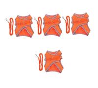 4 Sets Dog Reflective Harness Pet Dog Vest Harness Puppy Harness for Small Dogs Harness for Large Dogs Adjustable Pet Ha (Orange 48X44X19CMx4pcs)