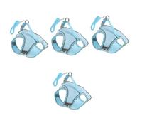 4 Sets Dog Reflective Harness Pet Dog Vest Harness Puppy Harness for Small Dogs Harness for Large Dogs Adjustable Pet Ha (blue 48x44x19cmx4pcs)