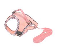 4 Sets Dog Reflective Harness Pet Dog Vest Harness Puppy Harness for Small Dogs Harness for Large Dogs Adjustable Pet Ha (Pink 48X44X19CM)