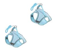 4 Sets Dog Reflective Harness Pet Dog Vest Harness Puppy Harness for Small Dogs Harness for Large Dogs Adjustable Pet Ha (blue 48x44x19cmx2pcs)