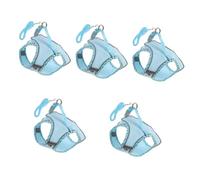 4 Sets Dog Reflective Harness Pet Dog Vest Harness Puppy Harness for Small Dogs Harness for Large Dogs Adjustable Pet Ha (blue 48x44x19cmx5pcs)