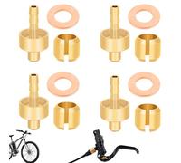 4 Sets Durable Bicycle Brake Hose Olive and Insert, Premium Brake Hose Connector for Mountain Bike Disc Brakes, Compatible with Hope Bike Parts, Reliable Replacement Brake Olive Line Inserts