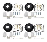 4 Sets For Zephyr 400 Carburetor Repair Kit Including Needle Valve, Gasket, Plunger, Diaphragm With Float