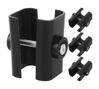 4 Sets Gazebo Canopy Frame Connector Brackets Plastic Metal Black | Universal fit for garden canopies and leisure shelters, quick install, added support, for villa and patio use