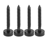 4 Sets Guitar Neck Joint Bushing Set Metal Ferrule Bolt with Screw Accessory for Electric Bass Stainless Steel Body Connecting