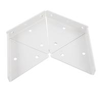 4 Sets Heavy Duty Invisible Triangle Wall Shelf Bracket Iron White | Thickened Fixed Support, Resistance to Deformation, Easy Maintenance, Convenient Storage, Farmhouse Rustic Style
