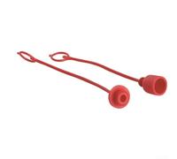 4 Sets ISO5675 Hydraulic Quick Coupler Dust - Rubber Protective Cover for Tractor & Farm Equipment - Red 1/4 to 1 Inch NPT(3/8)
