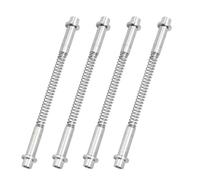 4 Sets K5131 Aluminum Storm Door Hinge Pin Kit, 8 Hinge Pins, 8 Bushing Caps, 4 Steel Springs - Fits Croft Storm Doors & More.