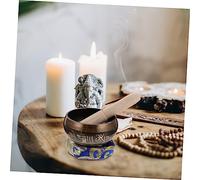 4 Sets Meditation Bowl Yoga Meditation Accessory Kitchen Decoration Copper Singing Sound Bowl Zen Decorative Singing Bowl Decorative Buddhism Bowl Sound Bowls Wood Yoga Bowl Mini