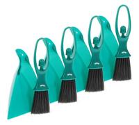 4 Sets Mini Broom Dustpan Set, Plastic Desktop Cleaner for Keyboard | Portable Crumb Sweeping, Hanging Hole Design, Tidy Storage for Students and Gamers, Home Desk Use