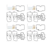 4 Sets Motorbike Carburetor Carb Repair Rebuild Kit Gasket For Y&amaha YFZ450 2004 2005 2006 2007 2008 2009