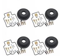 4 Sets Motorcycle Carburetor Repair Floating Needle Seat Plunger Diaphragm For ZX500 ZZR500 ZX 500 Z&ZR 1990 1991 1992