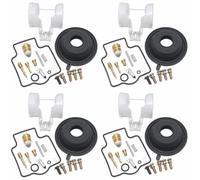 4 Sets Motorcycle Carburetor Repair Floating Needle Seat Plunger Diaphragm For ZX500 ZZR500 ZX 500 Z&ZR 1990 1991 1992