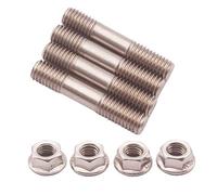 4 Sets New Stainless Steel Stud Nuts M8X1.25 With Flange For T25 T28 Turbo