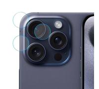 4 Sets of Camera Lens Protectors for iPhone 15 Pro Hybrid Glass 6H, Sienna