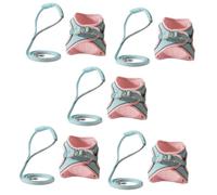 4 Sets Pet Leash Cat Harness Leash Leash Training Dog Harness Dog Harness Kit Puppy Leash Pet Traction Leash Kit Dog Run (Pink mediumx5pcs)