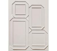 4 Sets Quilt as You Go Templates - Includes 6" x 3" Rectangle and 3" Square Quilting Templates, 5" x 2.5" Rectangle and 2.5" Square Sewing Templates for DIY Quilting Sewing Crafts