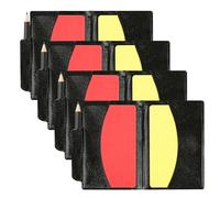 4 Sets Referee Cards Set, 8pcs Referee Penalty Cards with 4pcs Card Holders, Soccer Referee Sanction Red and Yellow Warning Cards for Fifa Football Soccer Volleyball Sports Game Men's Officials