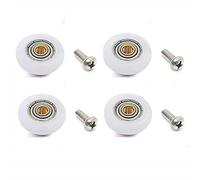 4 Sets Shower Door Rollers Runners Wheels Replacement Part Bathroom Glass Door Runner Sliding Shower Door Roller Wheel - 19mm x 5mm