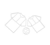 4 Sets Soccer Jersey Cookie Cutters Plastic Embossing Moulds