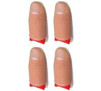 4 Sets Thumb Tip Magic Tricks Fake Thumb Tip Silk Vanish Magic Disappearing Silk Fake Thumb Tip Magic Trick Gimmick Magician Accessory Close up Illusions Making Objects Appear/Disappear, Decoration