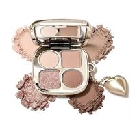 4-Shade Pink Nude Eyeshadow Palette, Matte & Shimmer Finishes