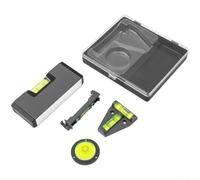 4 Shape Magnetic Level Kit Professional Grade for Hanging Shelves Cabinets - Lightweight Bubble Level Tool for Builders 12x14cm