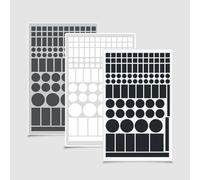 4 Sheet LED Light Dimming Stickers Blackout Blocking Tape for Electronics Led Block Sticker 24.5x15cm