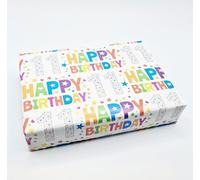 4 Sheets 4 Tags 11th Birthday Boy Girl Unisex Multi Coloured Wrapping Paper Age 11 Cute Fun Attractive Birthday Giftwrap Male Female (PA)