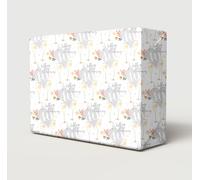 4 Sheets 4 Tags 40th Ruby Wedding Anniversary Wrapping Paper Beautiful Classy And Elegant Flowers Champagne Glasses Design Ruby Wedding Anniversary Giftwrap