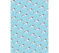 4 Sheets 4 Tags Cute Faces Happy 1st Christmas As My Great Grandad Wrapping paper First Christmas Great Grandfather Blue Family Relation Giftwrap (PA)