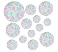 4 Sheets/52pcs Anti Collision Window Clings,Sun Catcher Sticker Suncatcher Circle Window Decals to Prevent Bird Strikes Prism Pattern Alert Stickers to Protect Wild Birds from Hitting Glass
