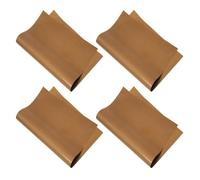4 Sheets Baking Oilcloth for Half Sheet Pan PTFE Fiberglass | Flexible Oven Liner, Protects Pans and Reduces Cleanup, for Crafters and Heat Press Users